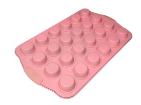 Molde 24 muffins antiadherente bicolor
